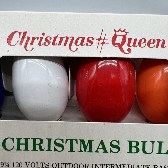 Christmas Queen Outdoor Bulbs multicolor C-9 1/4 120V - Picture 5 of 7